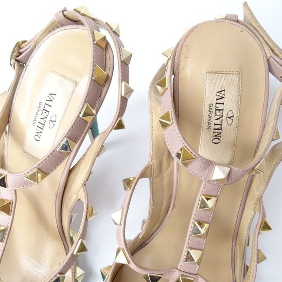 VALENTINO Nappa Leather Rockstud Ankle TStrap Pump - Picture 6 of 16